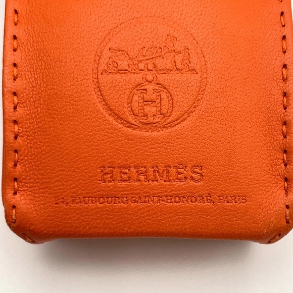 🔥 Hermès Sac Anjou Milo Shopper Bag Orange Y Engraved Bag Charm + Wrapping - Picture 14 of 16